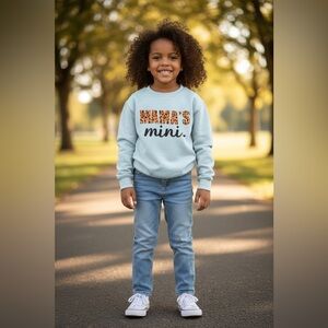 Light Blue 'Mama's Mini' Kids Sweatshirt
